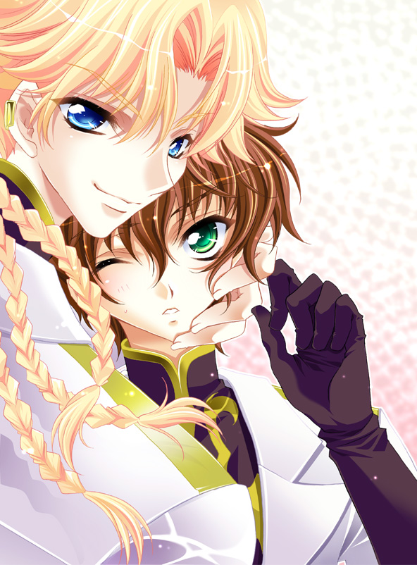 kururugi suzaku and gino weinberg (code geass) drawn by fukai_maro