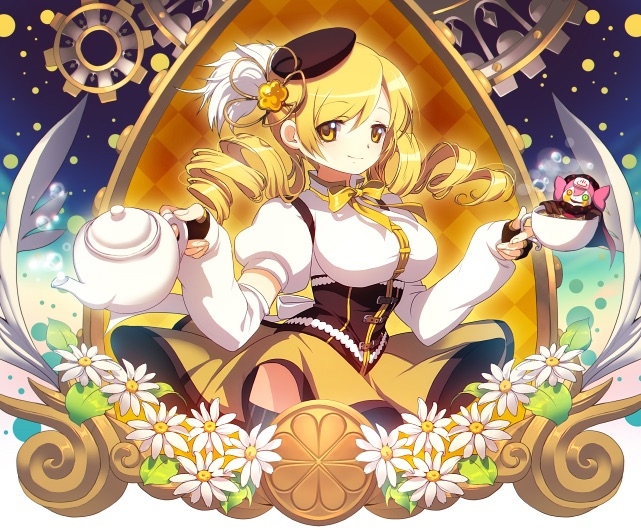 tomoe mami and charlotte (mahou shoujo madoka magica) drawn by matsuki_ringo