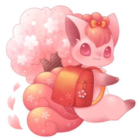 vulpix (pokemon) drawn by ten'on_(amane09)