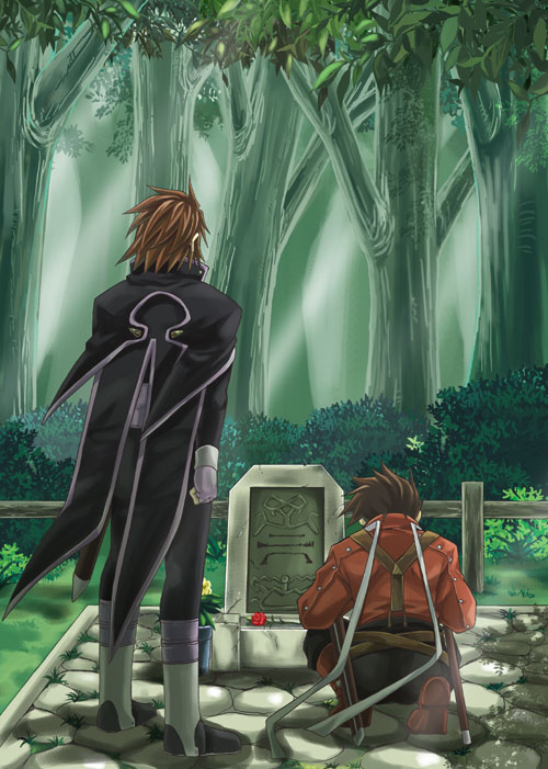 lloyd irving and kratos aurion (tales of and 1 more) drawn by saklo