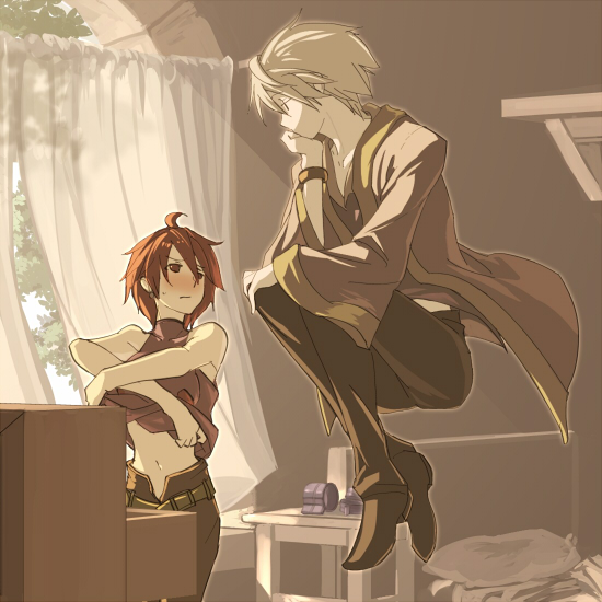 revya and gig (soul cradle) drawn by harusame_(rueken)