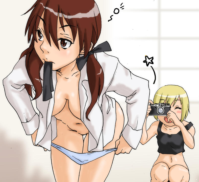 erica hartmann and gertrud barkhorn (world witches series and 1 more) drawn by hutanarimasato