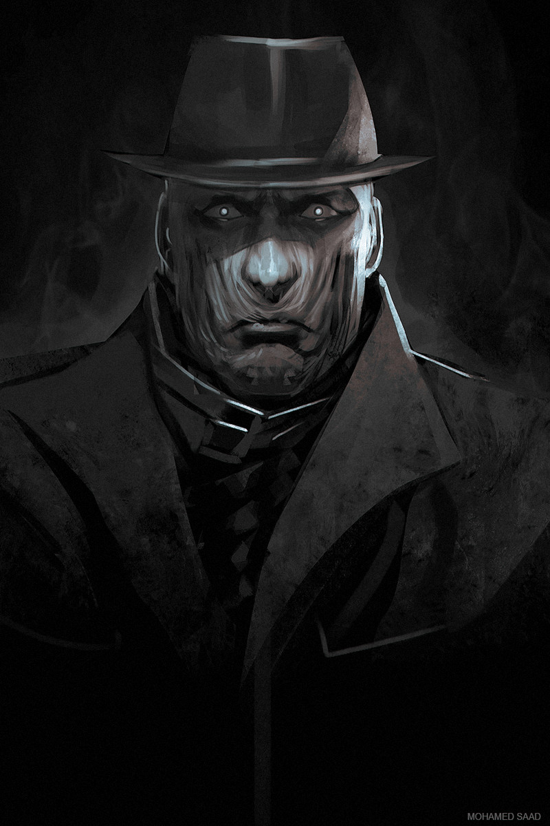 mr. x and tyrant (resident evil and 1 more) drawn by thefearmaster