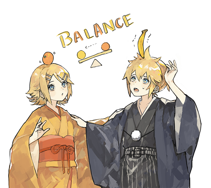 kagamine rin and kagamine len (vocaloid) drawn by lttinluca