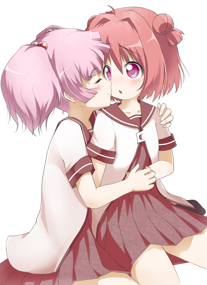 akaza akari and yoshikawa chinatsu (yuruyuri) drawn by mocchisake