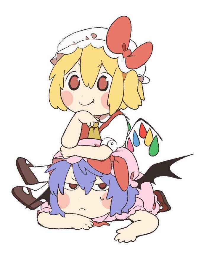 remilia scarlet and flandre scarlet (touhou) drawn by citrus_(place)