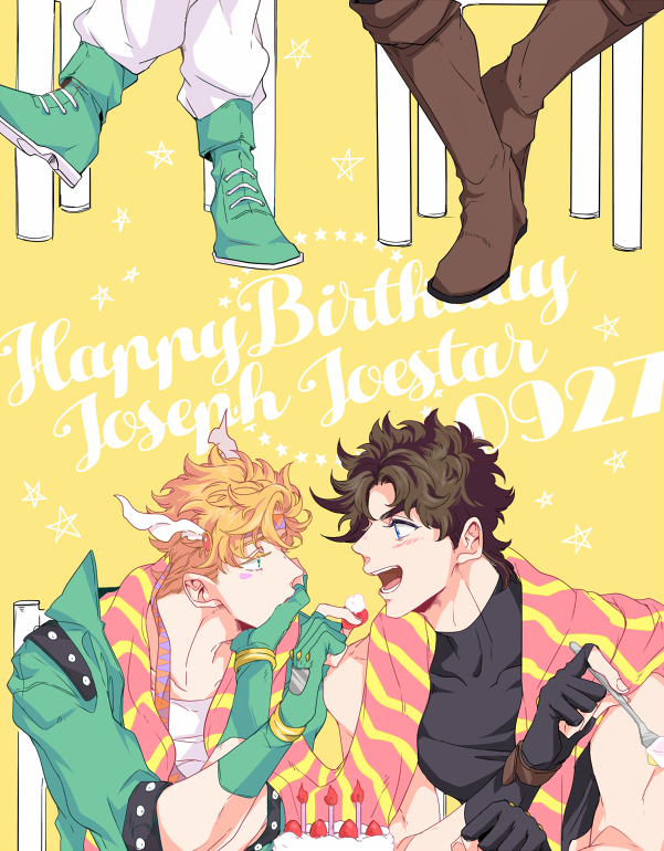 joseph joestar and caesar anthonio zeppeli (jojo no kimyou na bouken and 1 more) drawn by kock_k