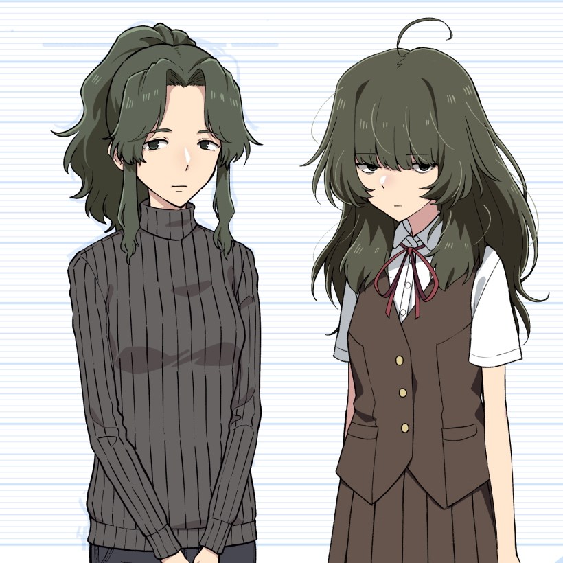 tsuchiya shizuku and tsuchiya shizue (hikage monogatari) drawn by urin