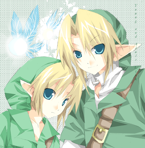link, young link, and navi (the legend of zelda and 1 more)