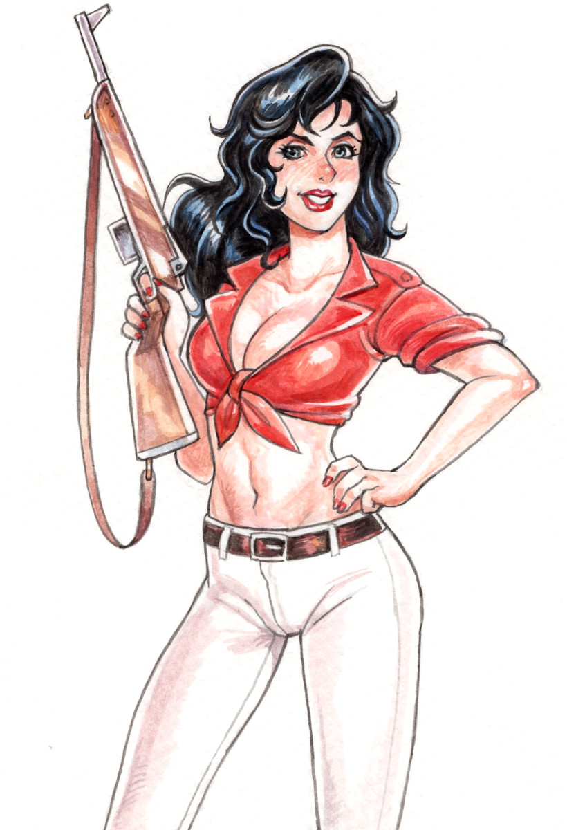 hannah dundee (cadillacs and dinosaurs) drawn by maou_alba