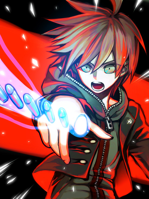 naegi makoto (danganronpa and 1 more) drawn by zakki
