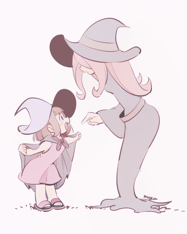 kagari atsuko and sucy manbavaran (little witch academia) drawn by tama_(tm_suac)