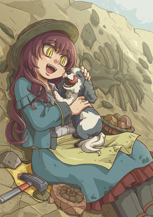 mary anning and tray (fate and 1 more) drawn by riyo_(lyomsnpmp)