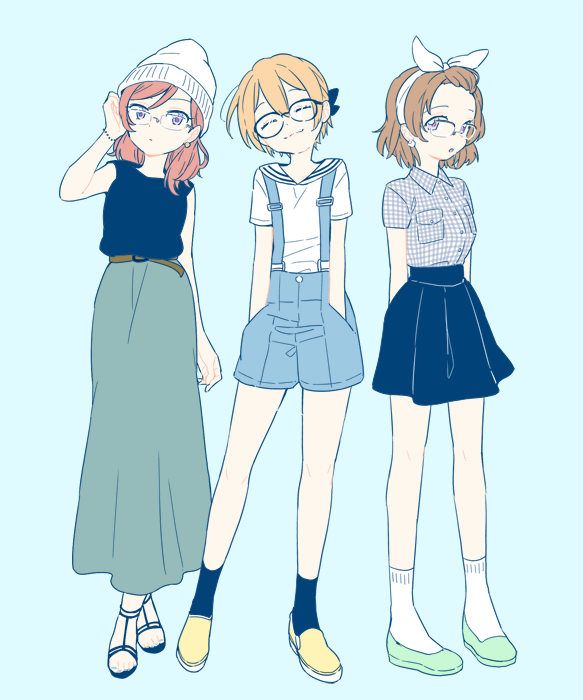 nishikino maki, hoshizora rin, and koizumi hanayo (love live! and 1 more) drawn by yuzuhara_moke