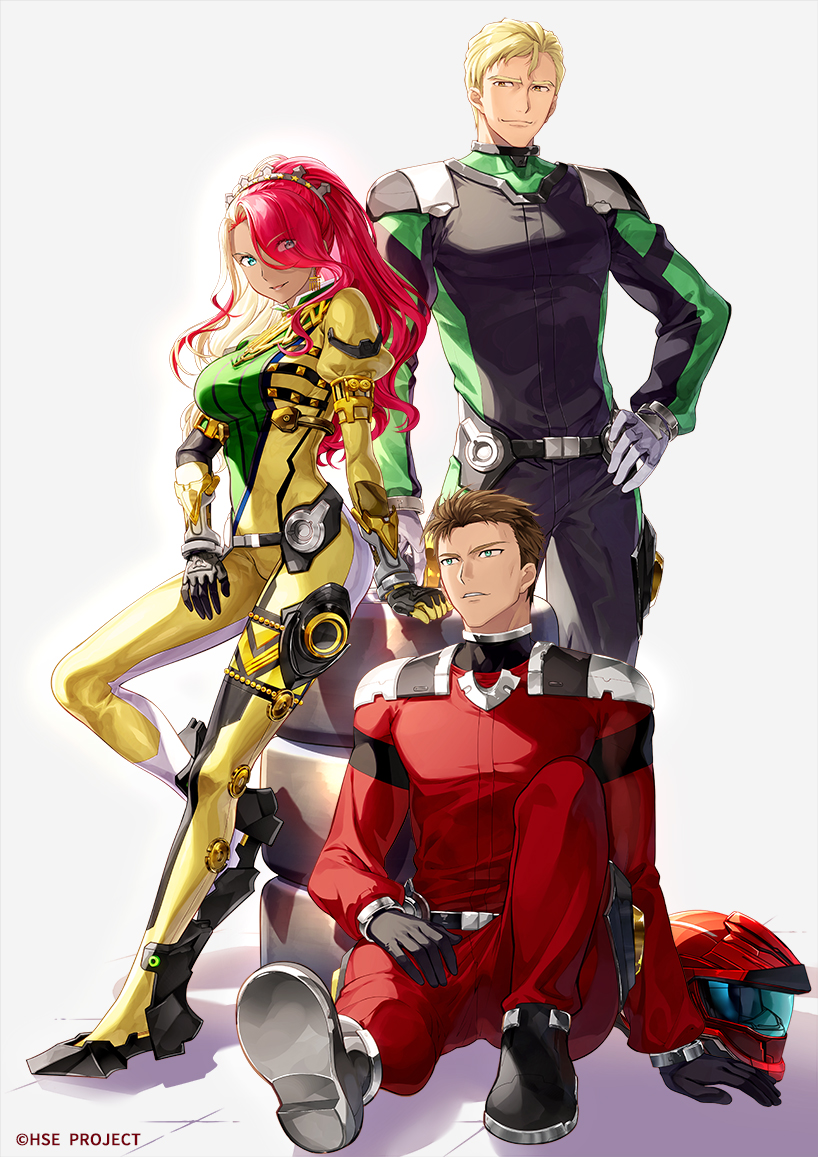 alice summerwood, richard parker, and lorenzo m. salvatore (highspeed etoile) drawn by fujima_takuya