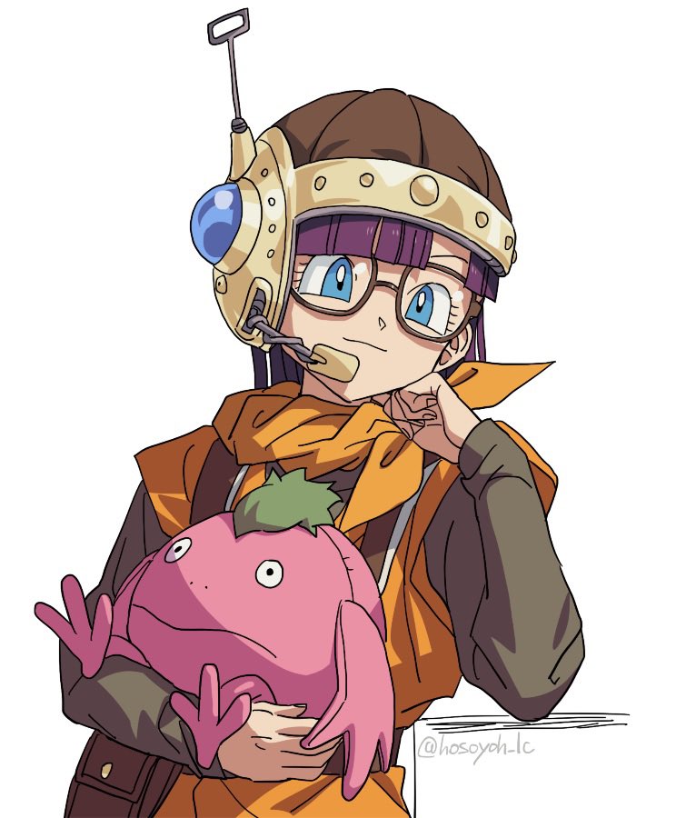 lucca ashtear and nu (chrono trigger) drawn by hosodayo