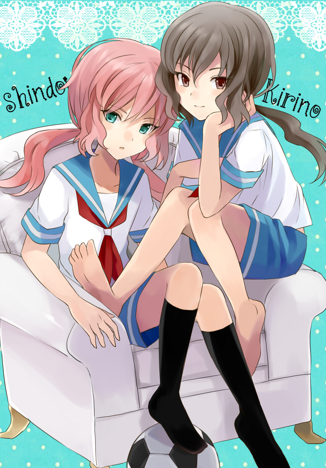 kirino ranmaru and shindou takuto (inazuma eleven and 1 more) drawn by barufoa