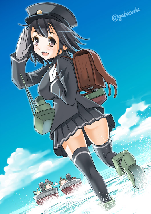 fairy, akitsu maru, akitsu maru kai, and daihatsu landing craft (kantai collection) drawn by sogabe_toshinori