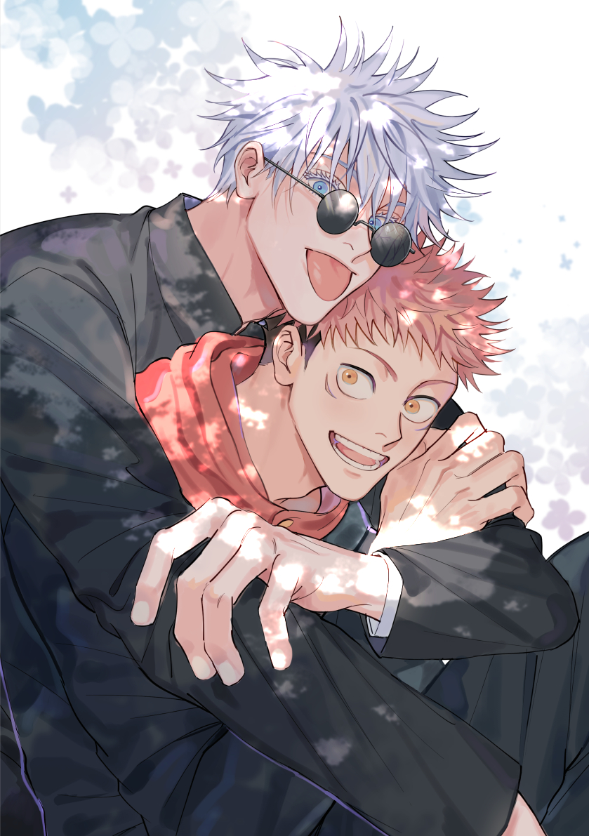 gojou satoru and itadori yuuji (jujutsu kaisen) drawn by bamthelapis