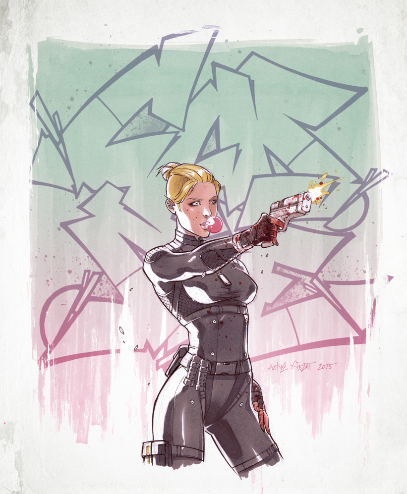 cassie cage (mortal kombat and 1 more) drawn by fezat
