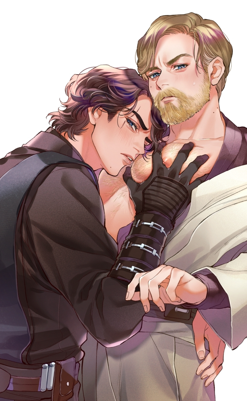 obi-wan kenobi and anakin skywalker (star wars and 1 more) drawn by pensan