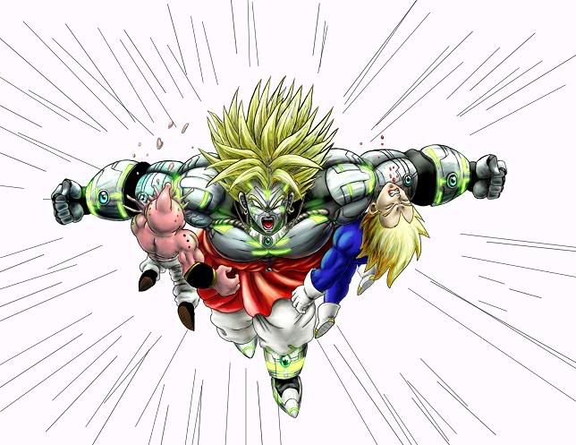 vegeta, broly, majin buu, and kid buu (dragon ball and 1 more) drawn by saiyakupo