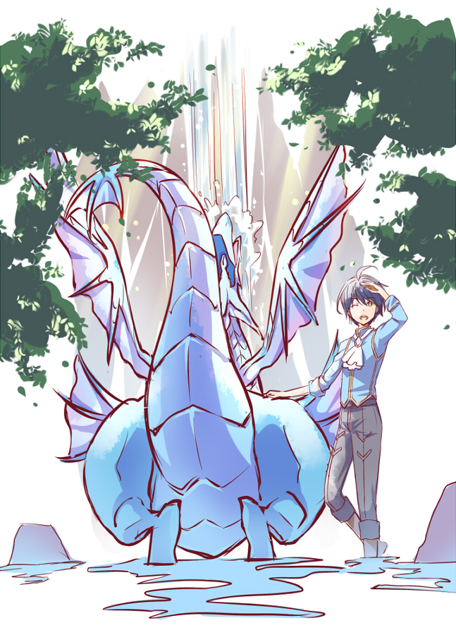 serge langley and makuriru (shironeko project) drawn by kawagoe_pochi