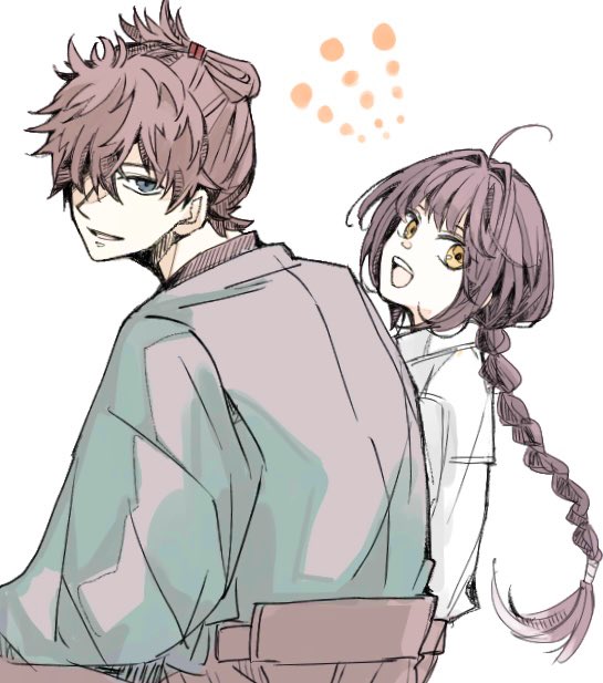 yamato takeru and miyamoto iori (fate and 1 more) drawn by ki_wa001