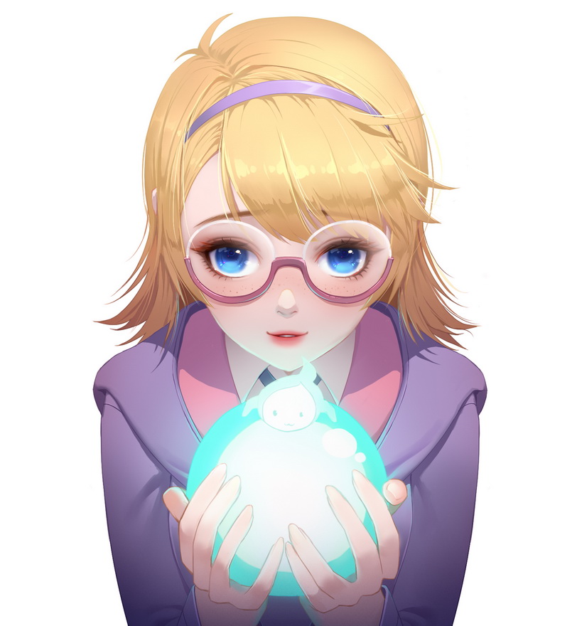 lotte jansson (little witch academia) drawn by qi_kou