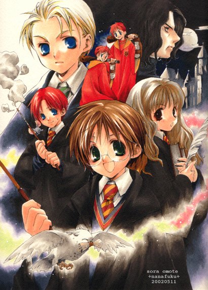 hermione granger, harry potter, ron weasley, draco malfoy, severus snape, and 3 more (wizarding world and 2 more)