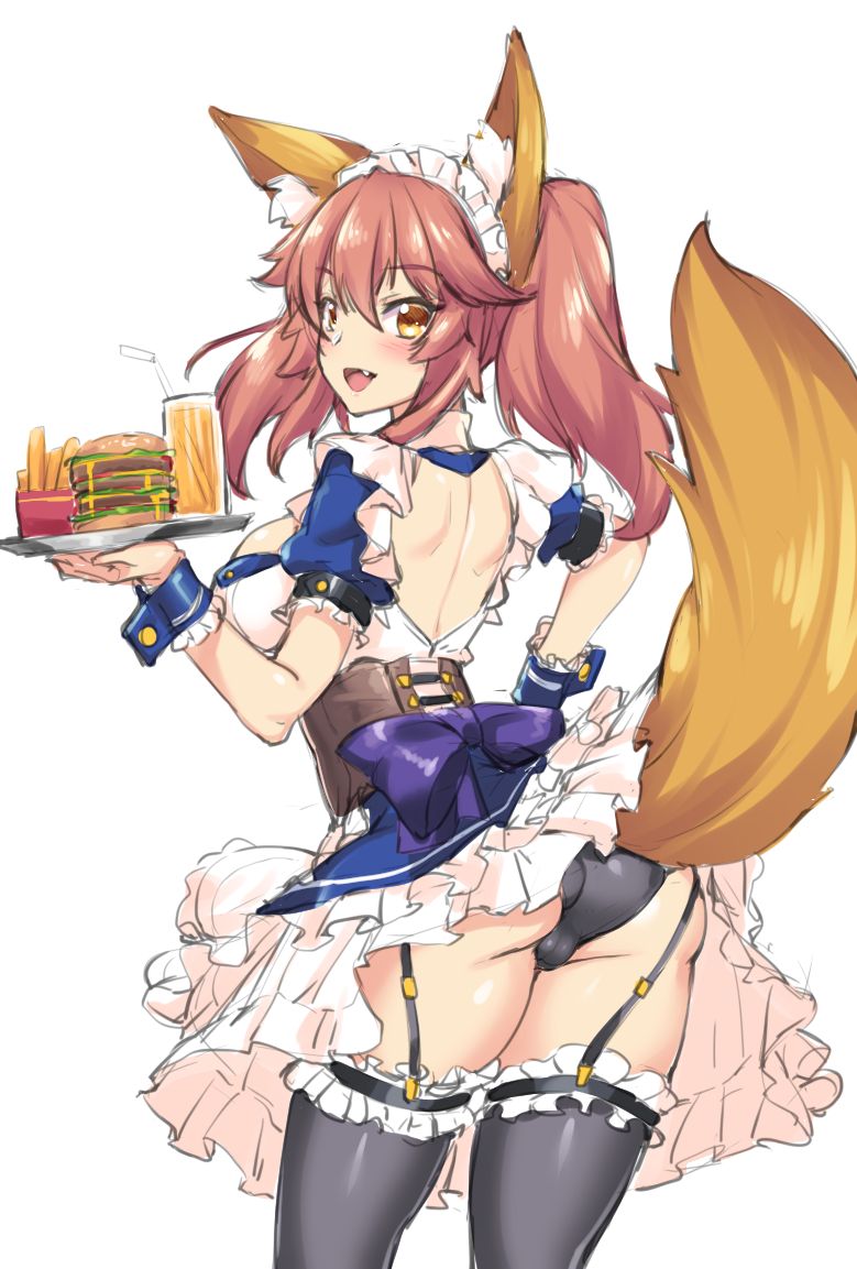 tamamo and tamamo no mae (fate and 1 more) drawn by shirokuma_a