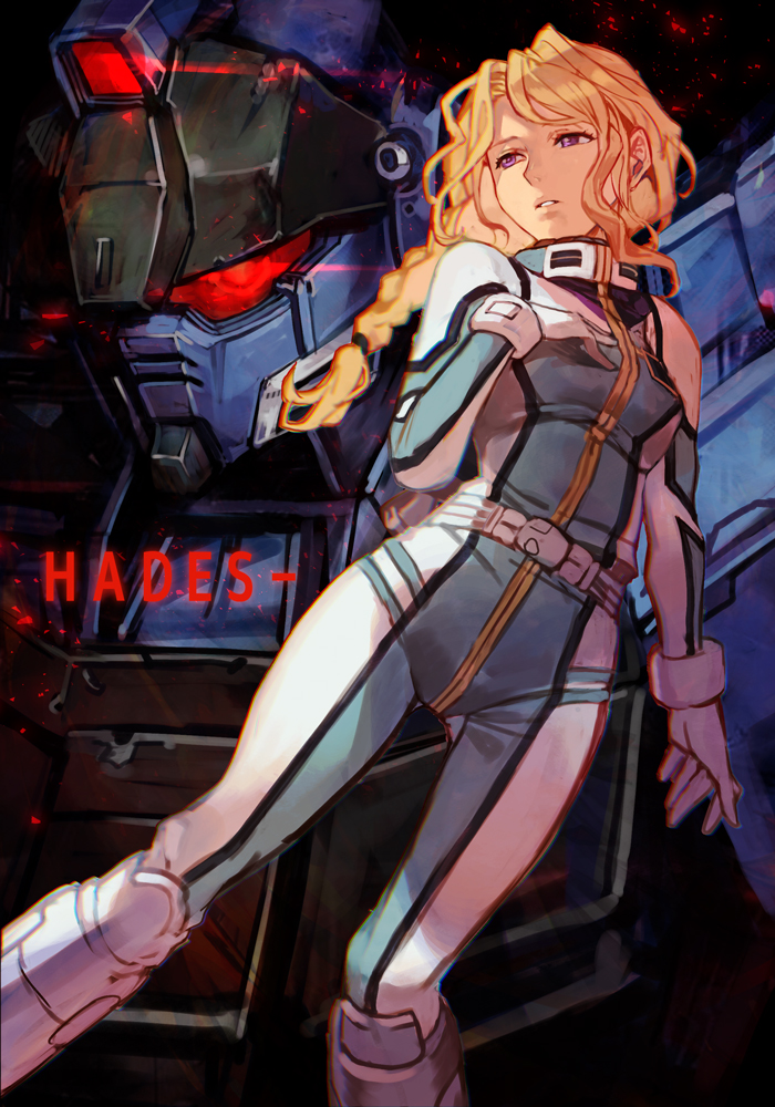 pale rider and chloe croce (gundam and 1 more) drawn by hungry_clicker