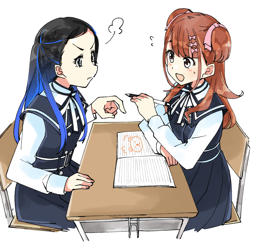 sera honoka and nishiura sora (22/7) drawn by trefle_r