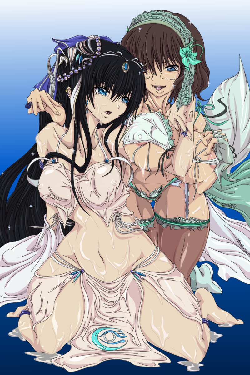 marina ismail and shirin bakhtiar (gundam and 1 more) drawn by madhatter_hello