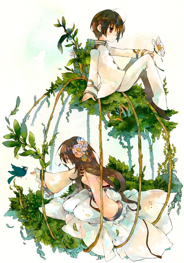 japan and taiwan (axis powers hetalia) drawn by harikamo