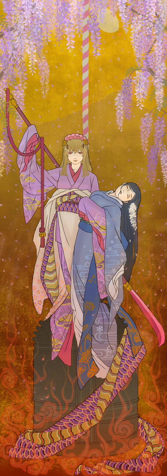 kuga natsuki and fujino shizuru (my-hime) drawn by shigeyama_mohachi