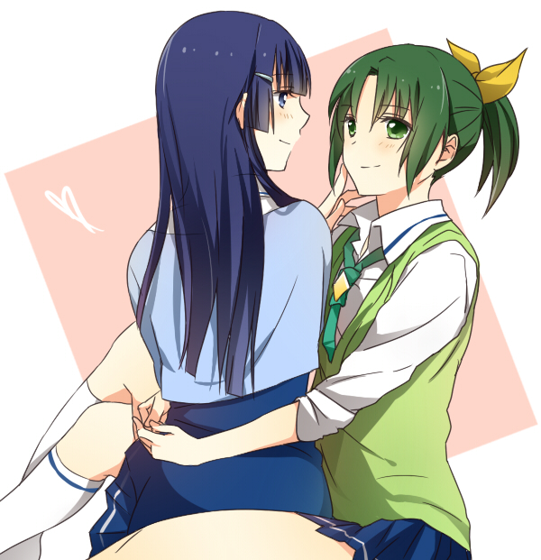 midorikawa nao and aoki reika (precure and 1 more) drawn by sao_(0060)