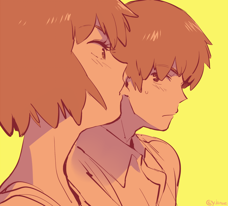 nishio rina and nishio akira (soukyuu no fafner) drawn by yukataro