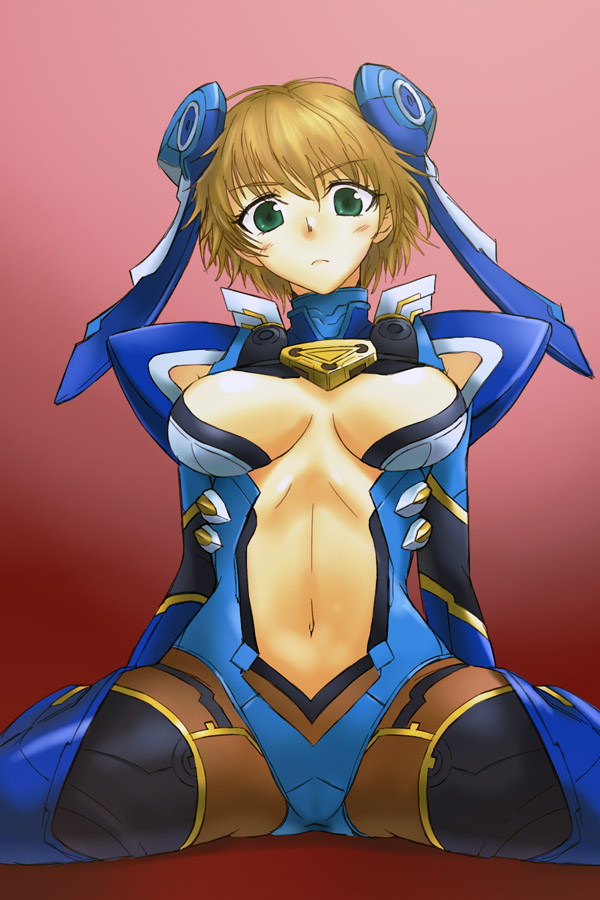 fiora and mecha-fiora (xenoblade chronicles and 1 more) drawn by michael_f91