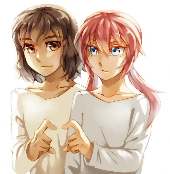 kirino ranmaru and shindou takuto (inazuma eleven and 1 more) drawn by cr72