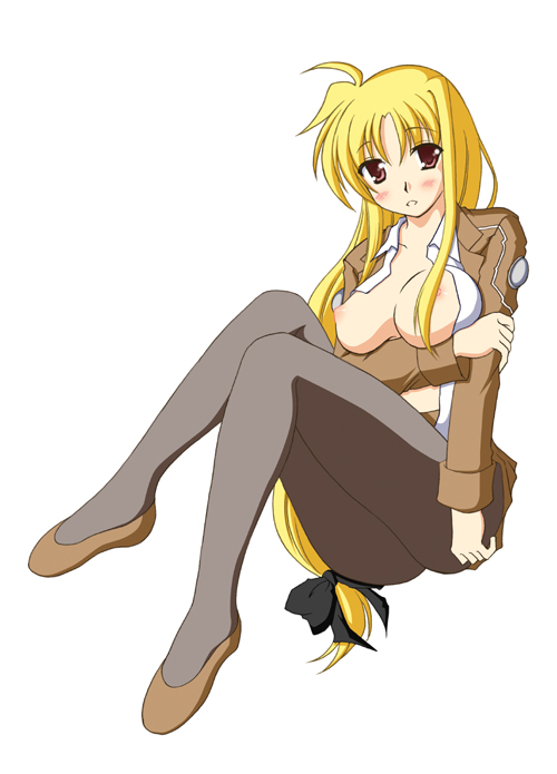 fate testarossa (lyrical nanoha and 1 more) drawn by sakura_yuu
