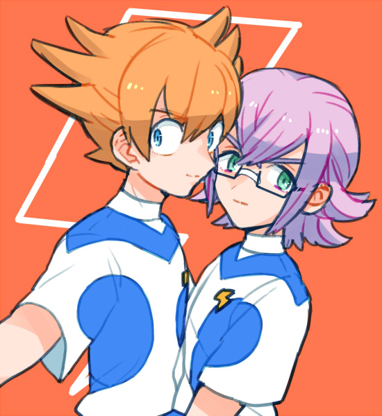 manabe jin'ichirou and minaho kazuto (inazuma eleven and 2 more) drawn by idomajin
