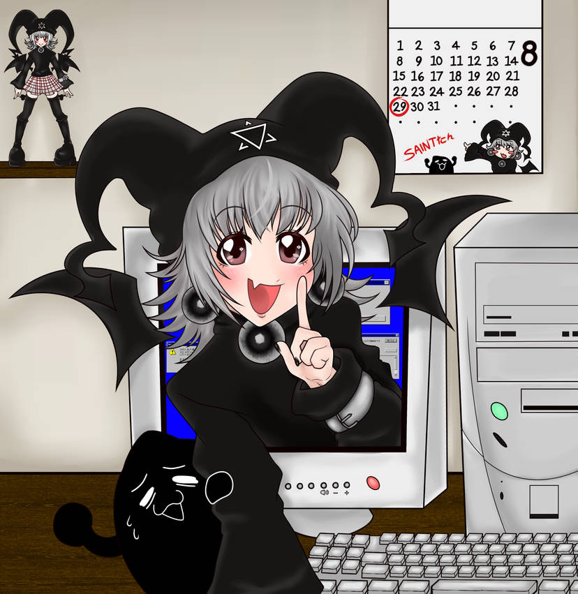 mayura and kuro unyuu (microsoft windows and 3 more) drawn by jjeomm