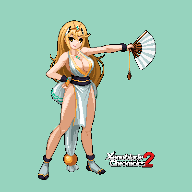 mythra and shiranui mai (xenoblade chronicles and 3 more) drawn by redforge