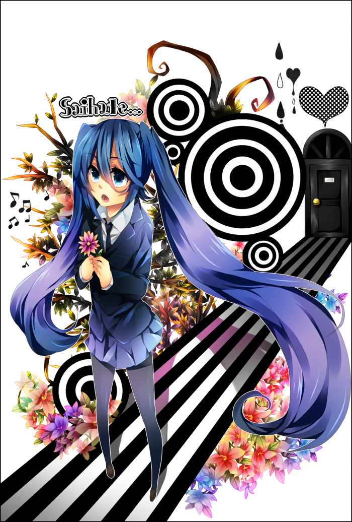 hatsune miku (vocaloid and 1 more) drawn by hazuki_mizuho