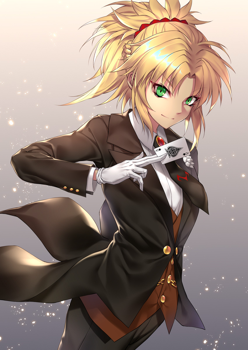 mordred (fate and 2 more) drawn by nasaniliu