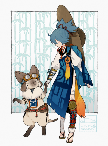 sayo samonji (touken ranbu and 1 more) drawn by l_hakase