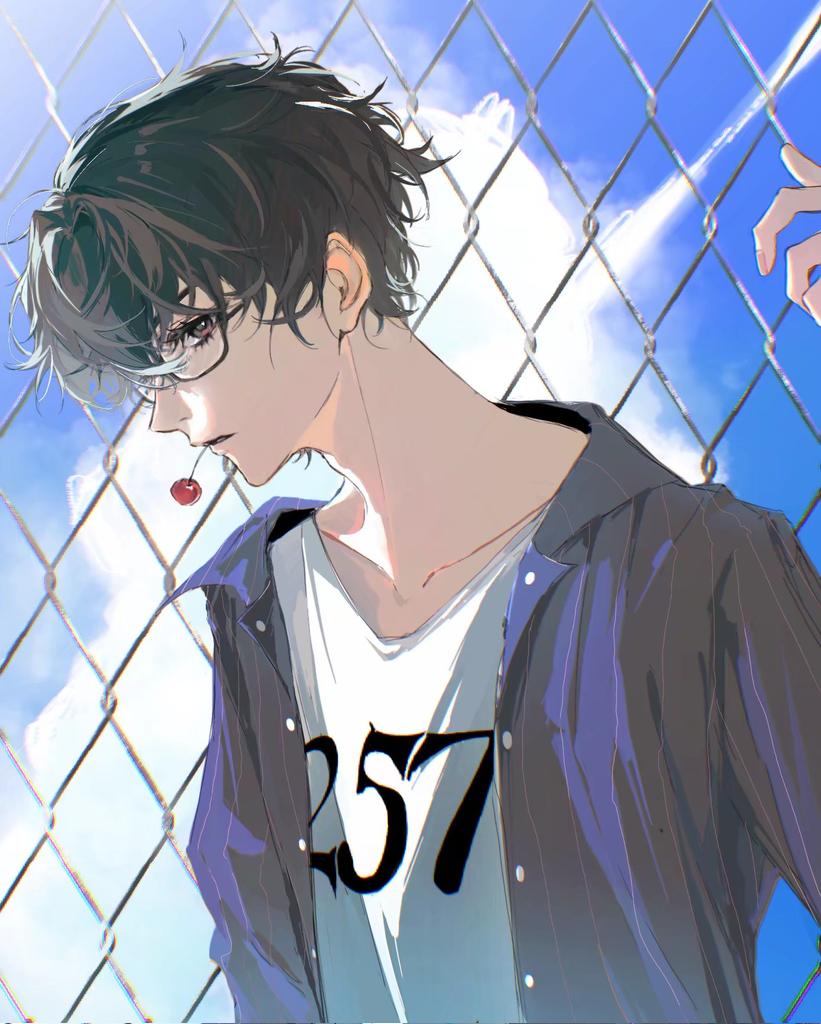 amamiya ren (persona and 1 more) drawn by kun594729981