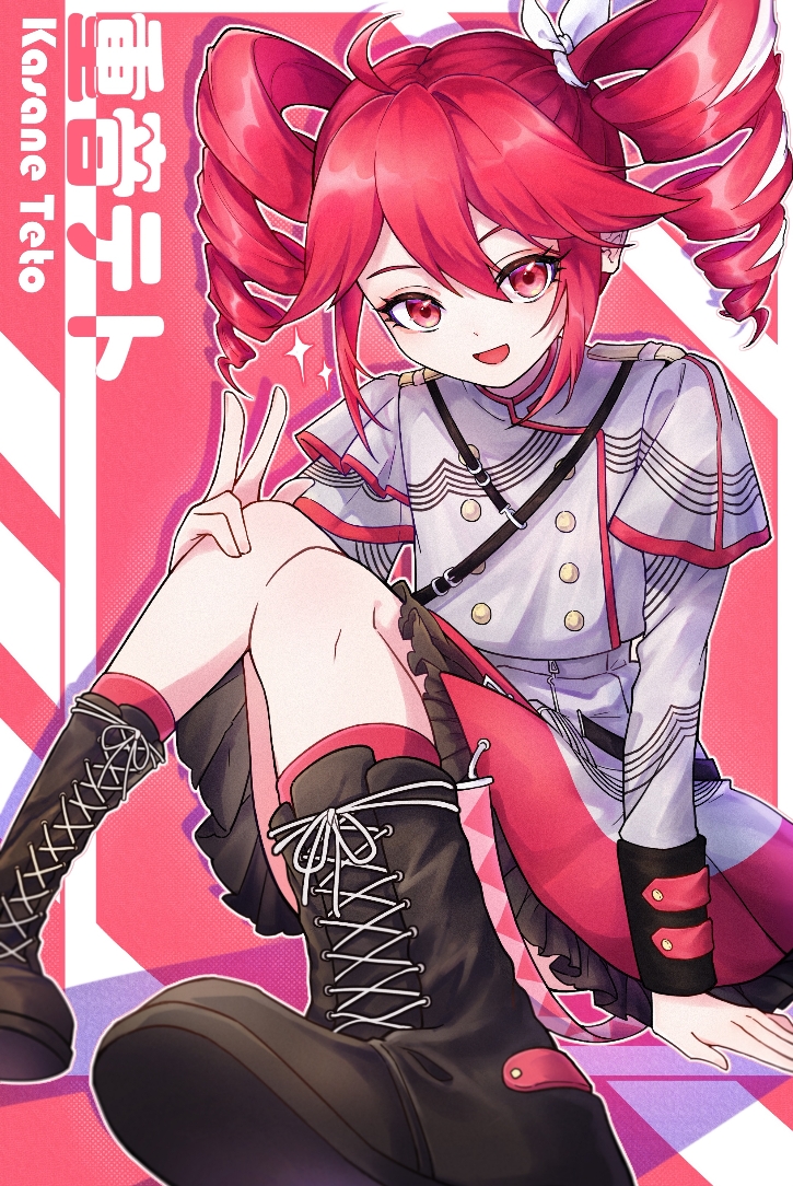kasane teto (utau and 1 more) drawn by powderblue_lan