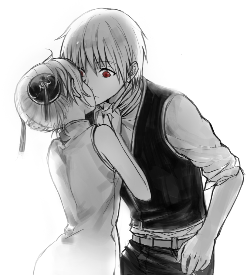 kagura and okita sougo (gintama) drawn by loli_bushi